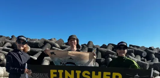 Em março deste ano, Griesang atingiu o recorde pessoal em ultramaratonas, na Cassino Ultra Racer, entre o Chuí e o Cassino (Foto: Divulgação)