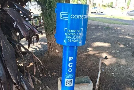PCQ instalado na Praça Matriz. (Foto: AI Corsan)